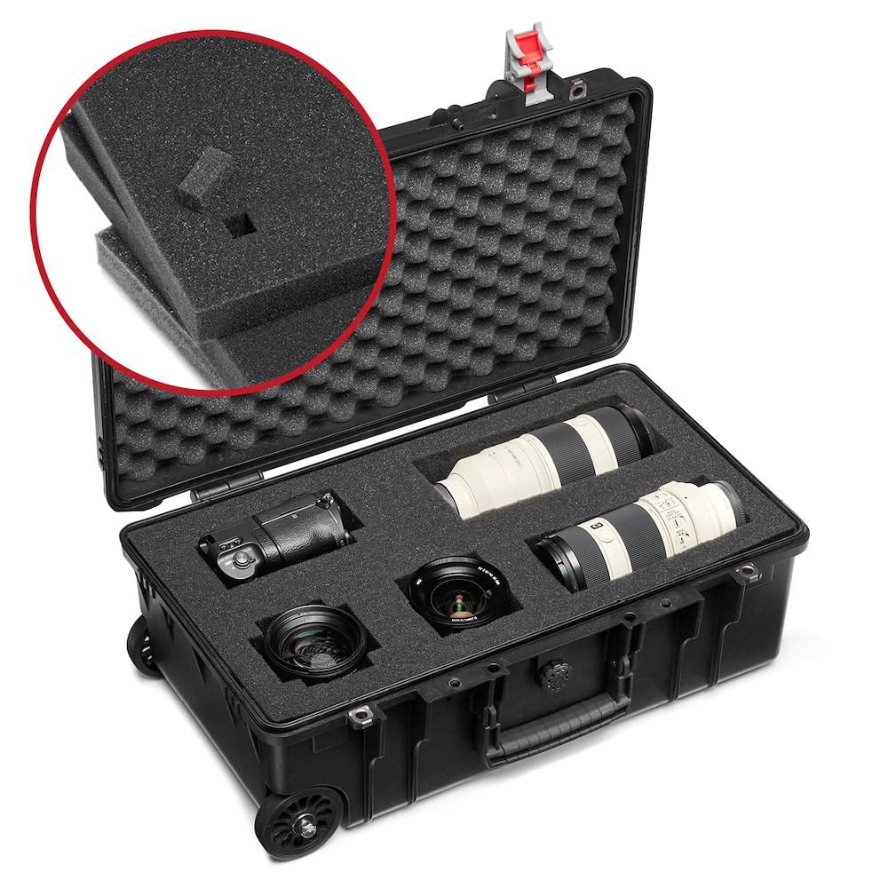 Manfrotto PL ハードタイプ ローラーバッグ TOUGH55 ブラック Amazon | Manfrotto PL ローラーバッグ TOUGH55 フォーム ハード